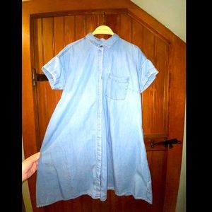 Faux jean dress